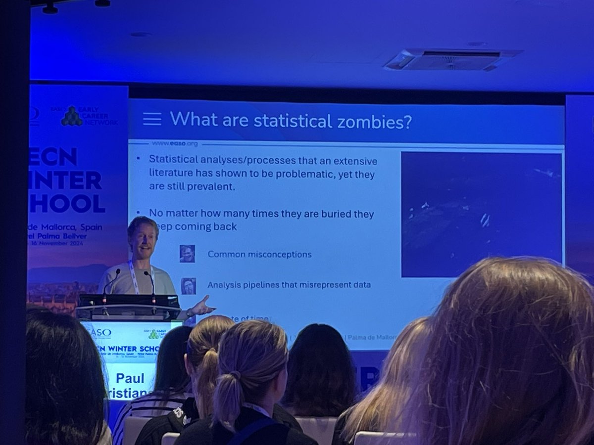Amy Ahern (@amy_ahern) on Twitter photo Is an <a href="/EASOobesityECN/">EASO Early Career Network</a> winter school really complete without an engaging and informative lecture/rant about bad research statistics from <a href="/ChristiansenLiv/">Prof Paul Christiansen</a> ? Look out for his two statistics textbooks coming soon…. #killingstatisticalzombies Is an <a href="/EASOobesityECN/">EASO Early Career Network</a> winter school really complete without an engaging and informative lecture/rant about bad research statistics from <a href="/ChristiansenLiv/">Prof Paul Christiansen</a> ? Look out for his two statistics textbooks coming soon…. #killingstatisticalzombies