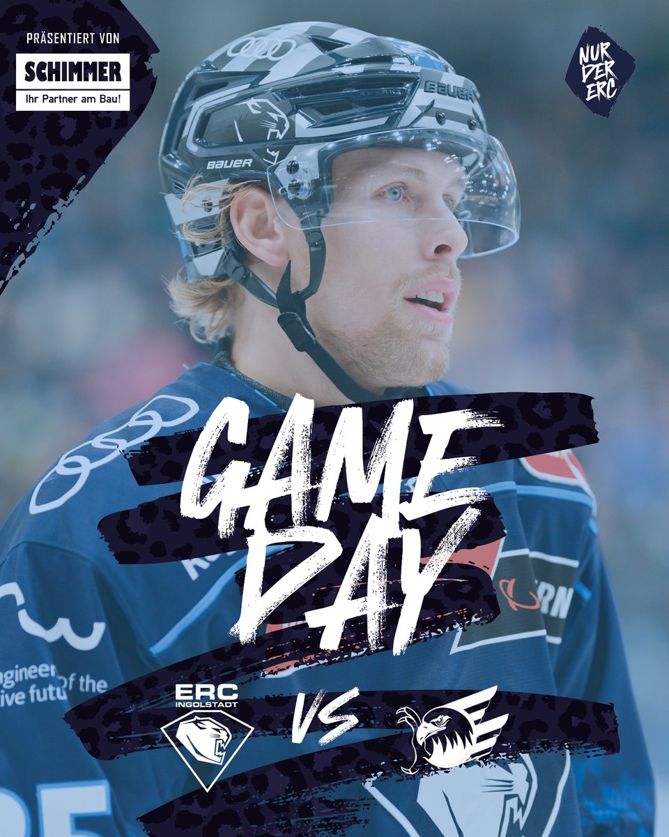 Im Panther-Trikot dahoam gegen die Adler! 💙🤍

🤝 SCHIMMER 
🎟 erci.de/tickets oder Tageskasse
🆚 <a href="/adlermannheim/">Adler Mannheim</a> 
⏰ 16:30 Uhr
🏟 SATURN-Arena
📺 <a href="/MagentaTV/">MagentaTV</a> 
📱 liveticker.erc-ingolstadt.de