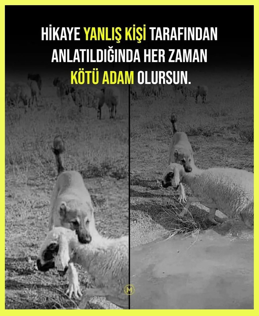 "Hikaye yanlış kişi tarafından anlatıldığında her zaman kötü adam olursun."