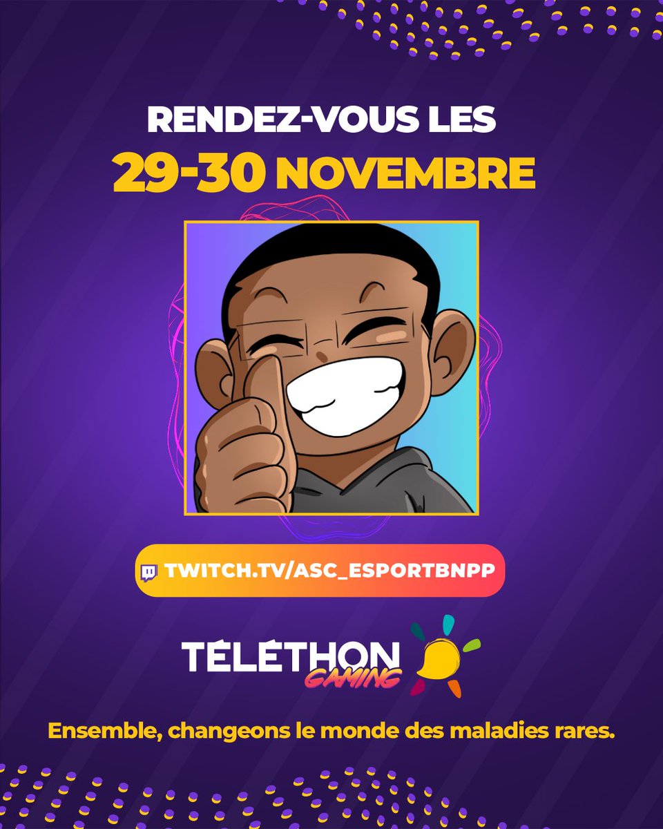 ❄️Yétigaming❄️ 🍉 (@yetigaming_ygtv) on Twitter photo Bonjour à tous!
C’est avec fierté que je réaffirme mon engagement auprès du @GamingTelethon et <a href="/Telethon_France/">AFM-Téléthon</a> cette année dans l’Arène de la <a href="/KarmineCorp/">Karmine Corp</a> !
Ça va être exceptionnel
Merci de m’accorder cette confiance pour une deuxième année consécutive ! Bonjour à tous!
C’est avec fierté que je réaffirme mon engagement auprès du @GamingTelethon et <a href="/Telethon_France/">AFM-Téléthon</a> cette année dans l’Arène de la <a href="/KarmineCorp/">Karmine Corp</a> !
Ça va être exceptionnel
Merci de m’accorder cette confiance pour une deuxième année consécutive !