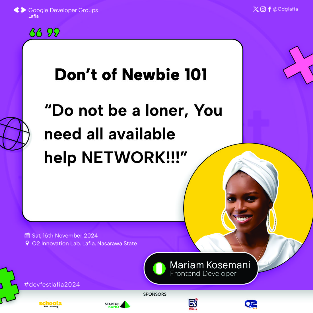 gdglafia's tweet image. Caught @mariamkosemani dropping gems at #DevFestLafia! 🌟 Her journey from a non-tech world to defying limits in tech is pure fire 🔥. Proof that passion + persistence = limitless possibilities! 💡 #DevFest #WomenInTech