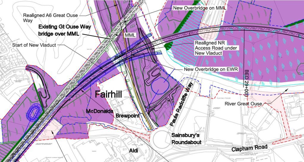 BFARE2's tweet photo. It was evident that EWR have kept Bedford in the dark about how every Bedfordian will feel the impact of the East West Rail construction project.  The EWR maps and the BFARe analysis can be found on our web site. https://t.co/8evGgAZU1I