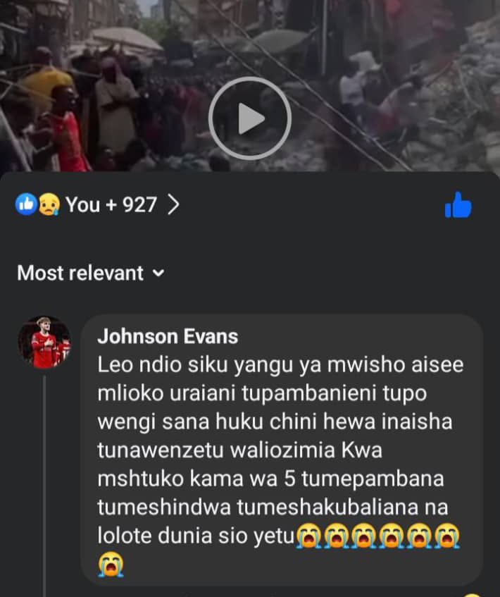 Thereal_taivina's tweet photo. Hii imeniuma kinoma yani hii Serikali yetu inakosa ubinadamu hata kwenye majanga. Ingekuwa maandamano ungeona Magari ya kila rangi ila leo wenzetu wamefunikwa na Ghorofa wanaokolewa kwenye kirikuu Ambulance sjui ziko wapi. 🚮 https://t.co/cwzQDFKKeV