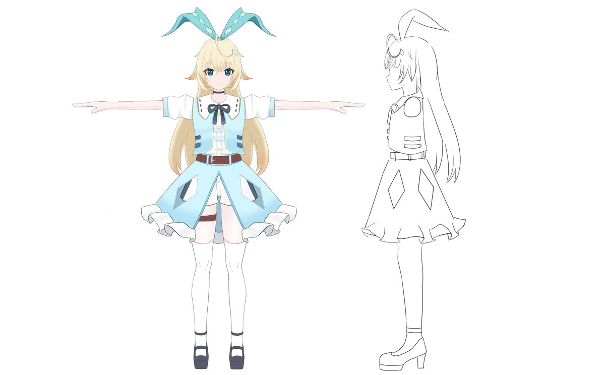 3dcg_maya's tweet photo. オリキャラ作ってモデリング！！ https://t.co/Co2GdHKXz2