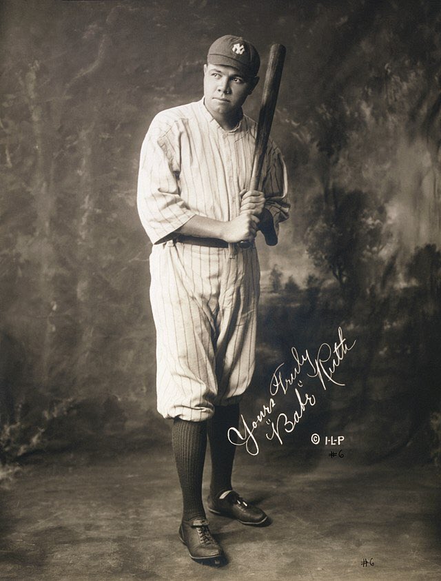 Bennett_F7's tweet image. BREAKING: Jake Paul has agreed to a home run derby against Babe Ruth, who passed in 1948.