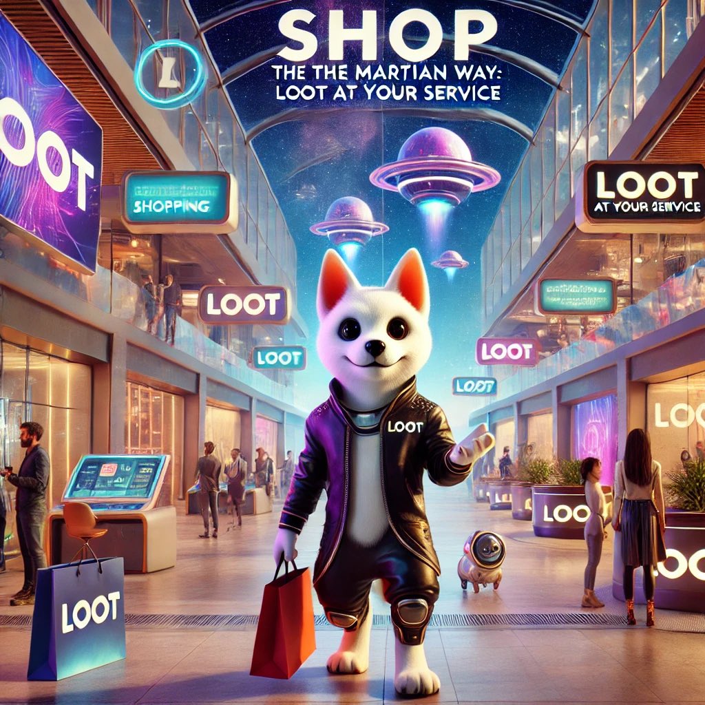 LaughLOOTToken's tweet photo. From fashion to gadgets, everything on Mars is powered by $LOOT! 🐶💳 $LOOT Dog welcomes you to the first shopping mall where $LOOT rules the economy. Are you ready to shop the Martian way? 🛍️🌌 #LOOTLeague #MarsEconomy #ShopWithLOOT
https://t.co/8UgDoZucvt https://t.co/ckPYsjKY2e