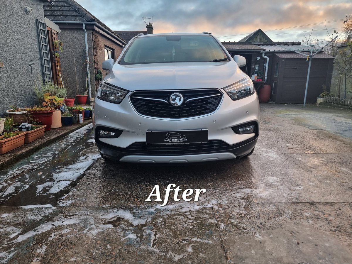 MacphersonValet's tweet photo. Hey guys today we had in a vauxhall mokka for are £20 exterior wash with a 2 months paint protection packages 😊

She was very happy with the outcome😆

Many thanks Macpherson Valets https://t.co/Oc0AdwOvE8
