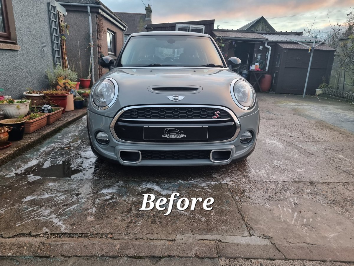 MacphersonValet's tweet photo. Hey guys today we had in a mini cooper s in for are £20 exterior wash with a 2 months paint protection packages 😊

She was very happy with the outcome😆

Many thanks Macpherson Valets https://t.co/YNcwzK7TGQ