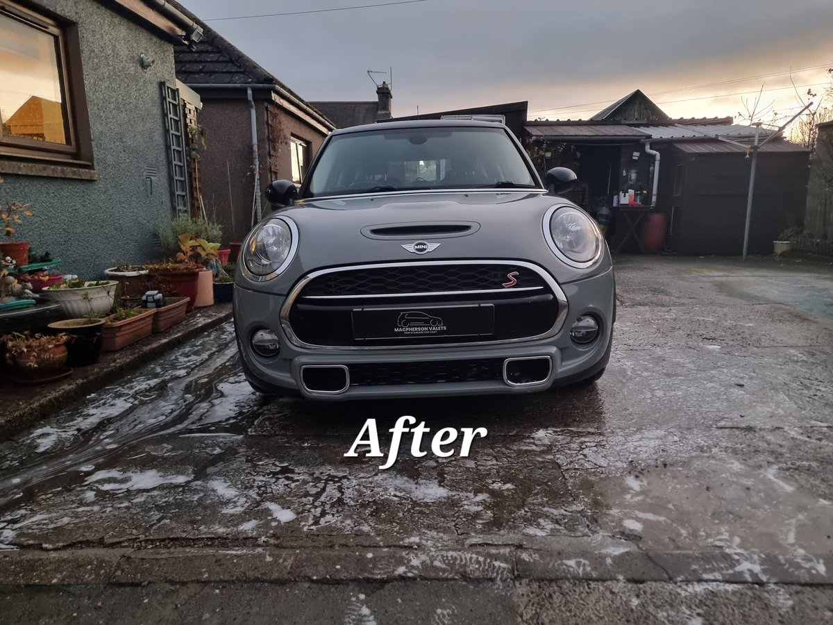MacphersonValet's tweet photo. Hey guys today we had in a mini cooper s in for are £20 exterior wash with a 2 months paint protection packages 😊

She was very happy with the outcome😆

Many thanks Macpherson Valets https://t.co/YNcwzK7TGQ