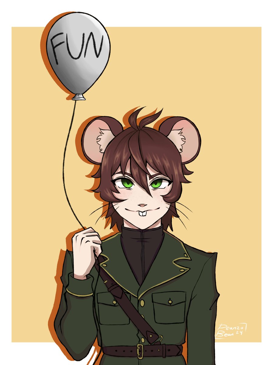 More epic rat art from Deenigma holding the FUN balloon from Death Flush by <a href="/ImpSynd/">Synd</a>