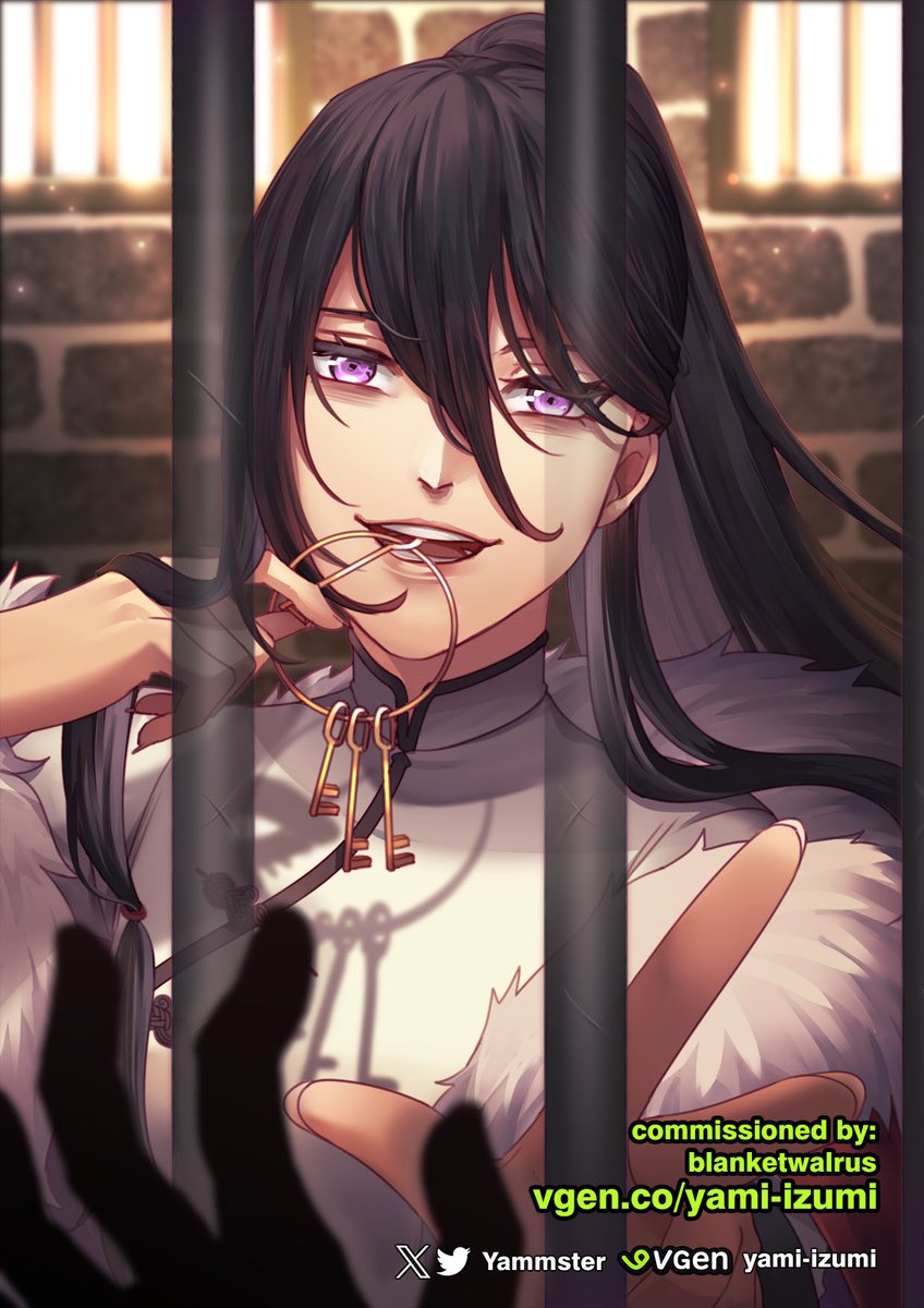 Yammster's tweet photo. Thank you @blanketwalrus for the commission order!
Pov of her being jailed by her favorite lady, very fun to draw indeed 🩷
#VGenComms #VGen https://t.co/lpx2tIYHzk