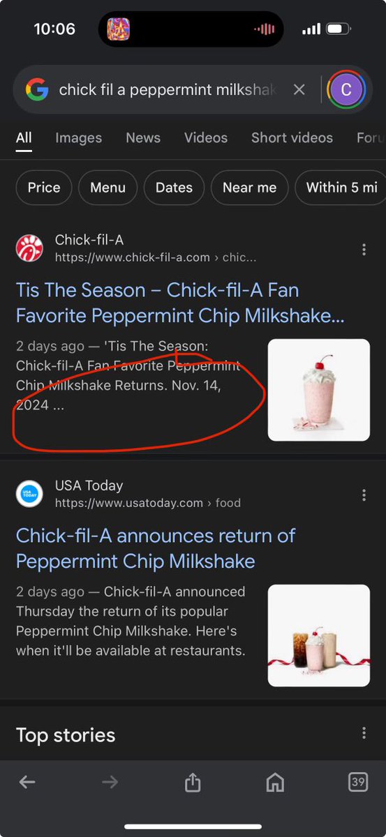yeet10billion's tweet photo. @ChickfilA @ChickfilANews just went to chick fil a and peppermint shake wasn’t available! when does it come out….

@ruckus_chuck @eortlieb1 https://t.co/BhPe9Zuzky