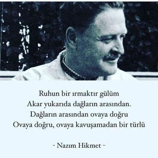 TC_TOPRAK_'s tweet photo. Sen sen ol çocuğum,
Özgürlüğü öyle hafife alma.
Özgürlük ne yarım ekmek ne yarım ezgi.
O masmavi bir bulut gökyüzünde,
Ulaşılması güç ama imkansız değil…
Özgürlük
Koşabilmek mi kumsallar boyu
Meydanlar dolusu bağırabilmek mi yoksa Susabilmek mi asırlar boyu 
Sessizce anlayabilmek mi yoksa.
                 / Nazım Hikmet