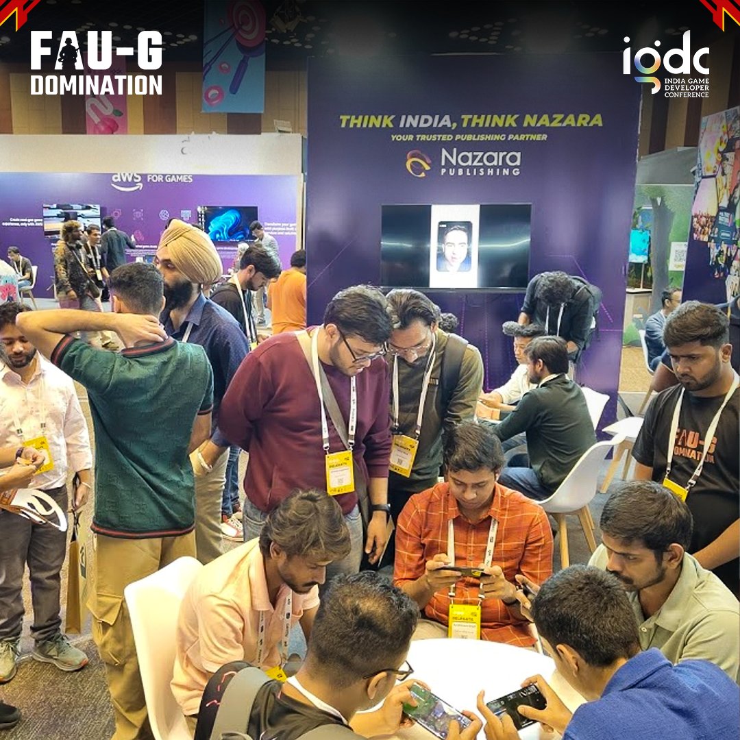 FAUGDomination's tweet photo. A huge thank you from the FAU-G: Domination team to everyone who visited our booth at #IGDC2024 in Hyderabad π
It was great hosting the playtest session, driving some more pre-registrations, and interacting with the players β¨
#FAUG #FAUGDomination #FAUGGame #IGDC2024 https://t.co/b9sh5YWxeK