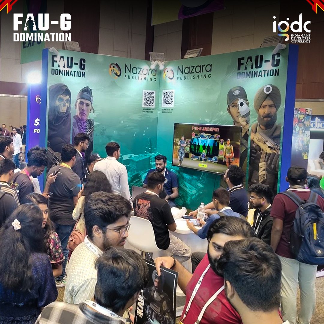 FAUGDomination's tweet photo. A huge thank you from the FAU-G: Domination team to everyone who visited our booth at #IGDC2024 in Hyderabad π
It was great hosting the playtest session, driving some more pre-registrations, and interacting with the players β¨
#FAUG #FAUGDomination #FAUGGame #IGDC2024 https://t.co/b9sh5YWxeK
