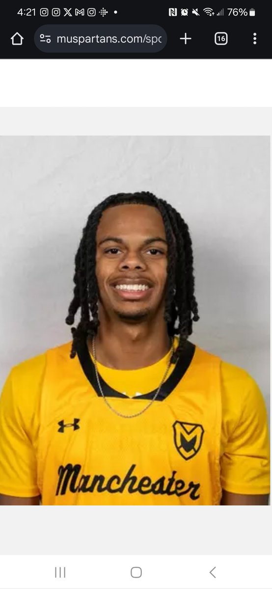 RCLionsBBall's tweet photo. Former RC basketball standout Ladarius Wallace helps lead Manchester University to a 92-88 victory over Heidelberg University.  LA with 15 pts, 4 as, 2 st, 2 reb in 23 minutes of action.   @cbrown1217 @joshcookNT @patmurphyNT @RockCreekLions @takeoverwayne22 https://t.co/3tc7pYemfZ