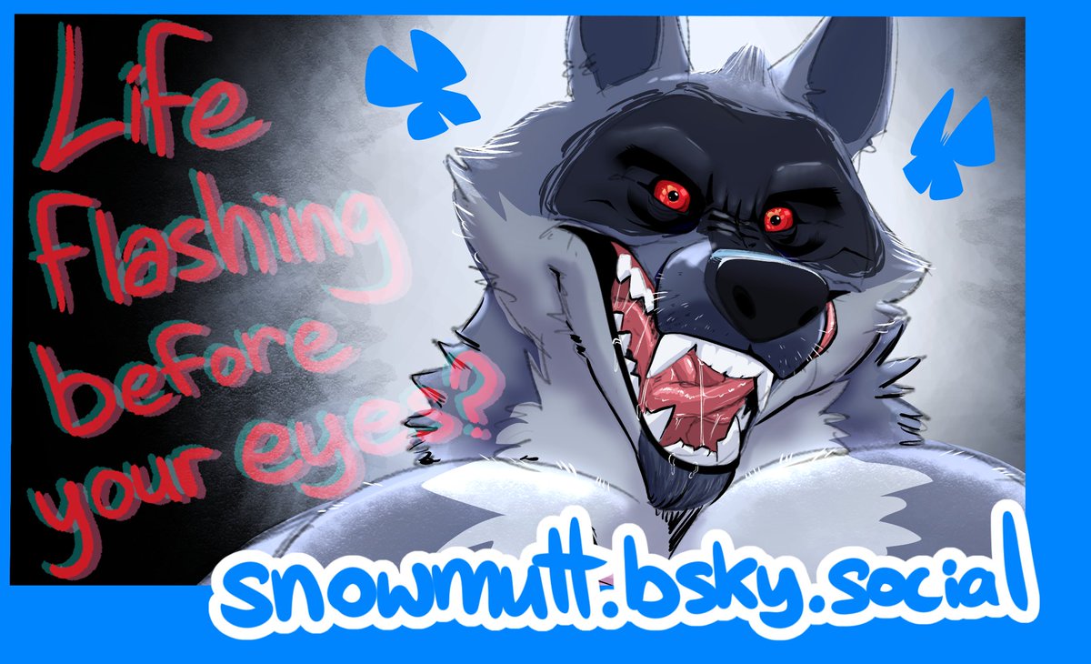 Remember, like, two years ago I started that Death Wolf image series and never delivered the last pic? Well, it's up on the butterfly site now! You know where to find me~