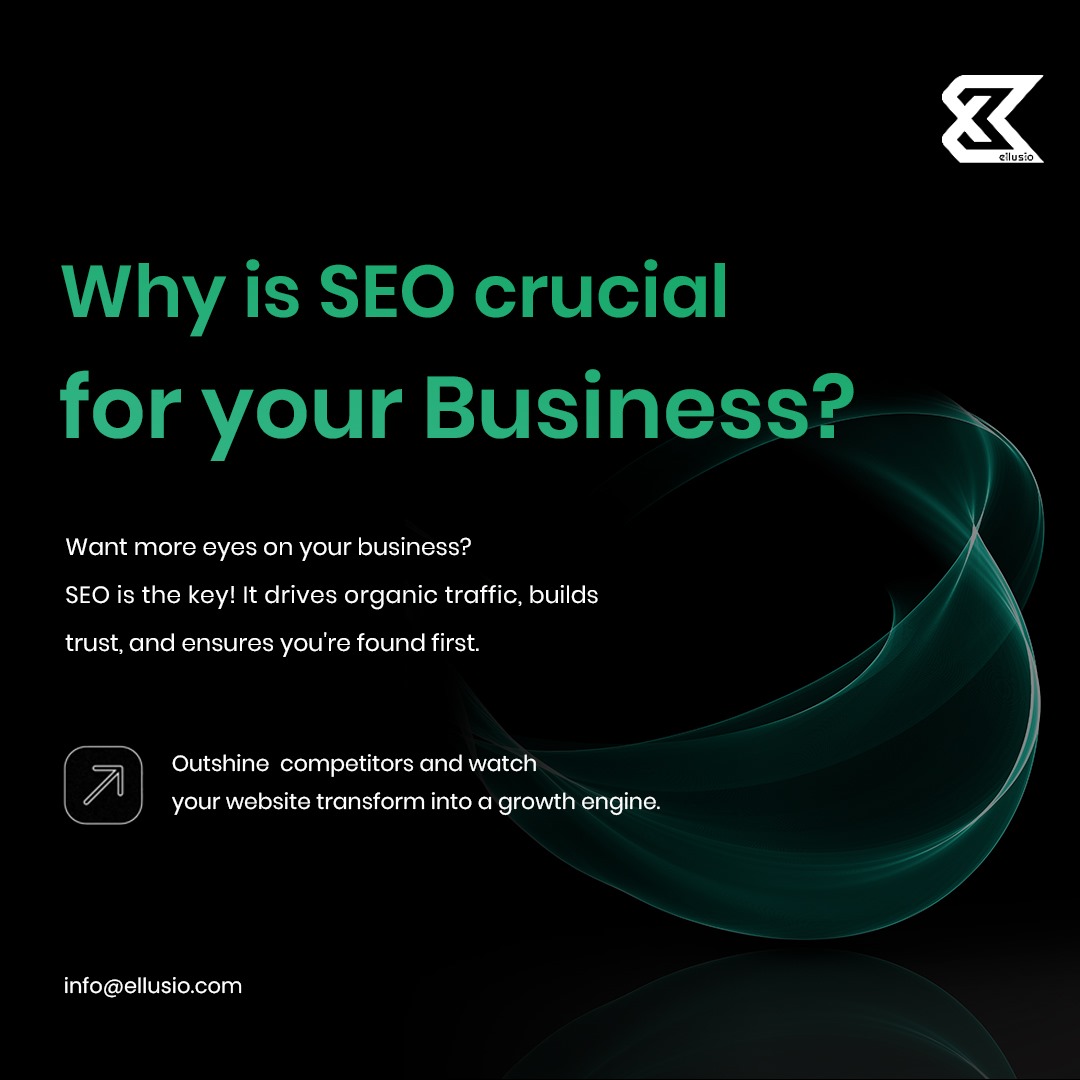 EllusioDigital's tweet photo. Why settle for being invisible online? SEO ensures your business gets the attention it deserves!

Contact us to know more:
Ph: +917025770777 | info@ellusio.com

#Ellusio #SEO #SEOStrategies #GrowWithSEO #BrandAwareness #onlinepresence https://t.co/I9VbtvbDcA
