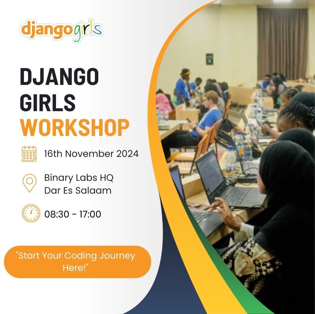 binaryxlabs's tweet image. We are hosting the @djangogirlstz technical event today! Women devs will be peer-learning how to write code, through hands-on projects and also network.
 
🗓 16th Nov 2024
📍 @binaryxlabs

#django #Python #pythonprogramming