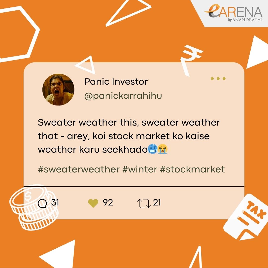 eARENAbyAR's tweet photo. Trading tweets that’ll make your week🤣🤣

#tweets #tweet #trading #trader #meme #memetweets #eARENA #eARENAbyAnandRathi #AnandRathi https://t.co/9c9ALh36ev