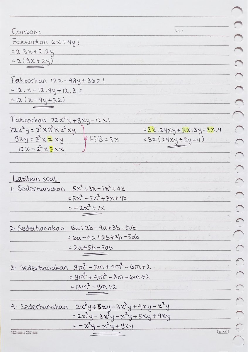 justiciaaaa4's tweet image. 📝 CATATAN MATEMATIKA DASAR 
✨ ALJABAR 

•Materi dasar PK dan PM 
sc: Alternatifa Project 

#AMBISVERSE #studytwt #matdas
#janganmalubelajardaridasar #snbt2025
