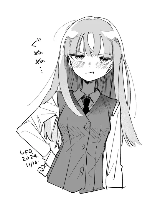 見返してたら描きたくなったので描きました。
ぐぬぬ系お嬢様はいいぞ。 