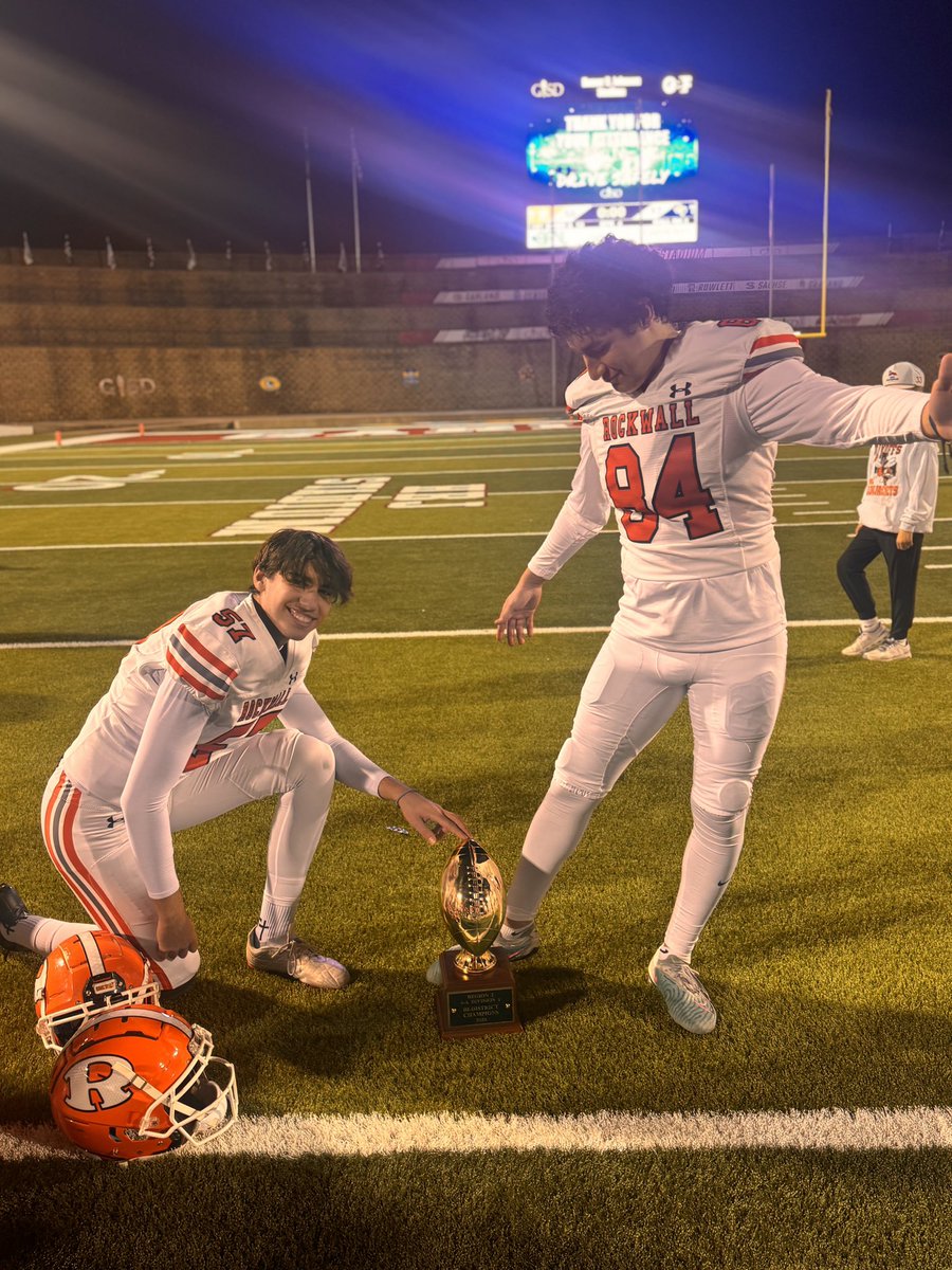 Bi District Champs!!! Let’s goooo!!! <a href="/kelseybowles/">Kelsey Bowles</a>  <a href="/RISDAthletics/">Rockwall ISD Sports Marketing</a> #JFND #Kickers