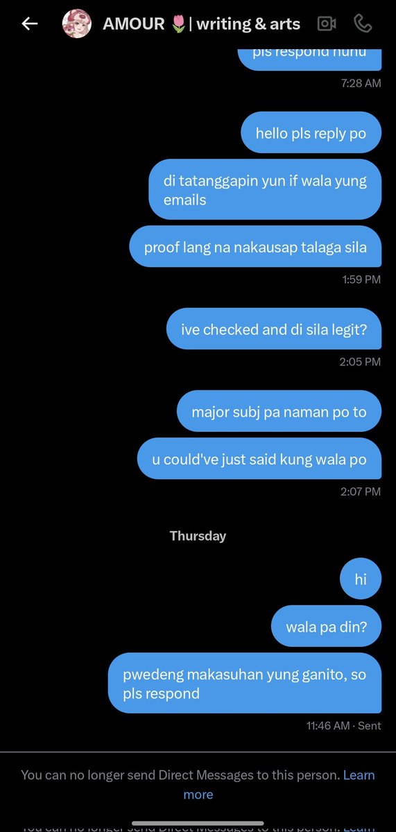 ionnowtb's tweet photo. For context, gumamit sila ng fake names ng profs saying na sa kanila yun galing and their signatures. When I asked them for proof if nakausap talaga nila yung profs na need namin, di na sila nag respond and blocked me. https://t.co/Qoo7r7r0fT