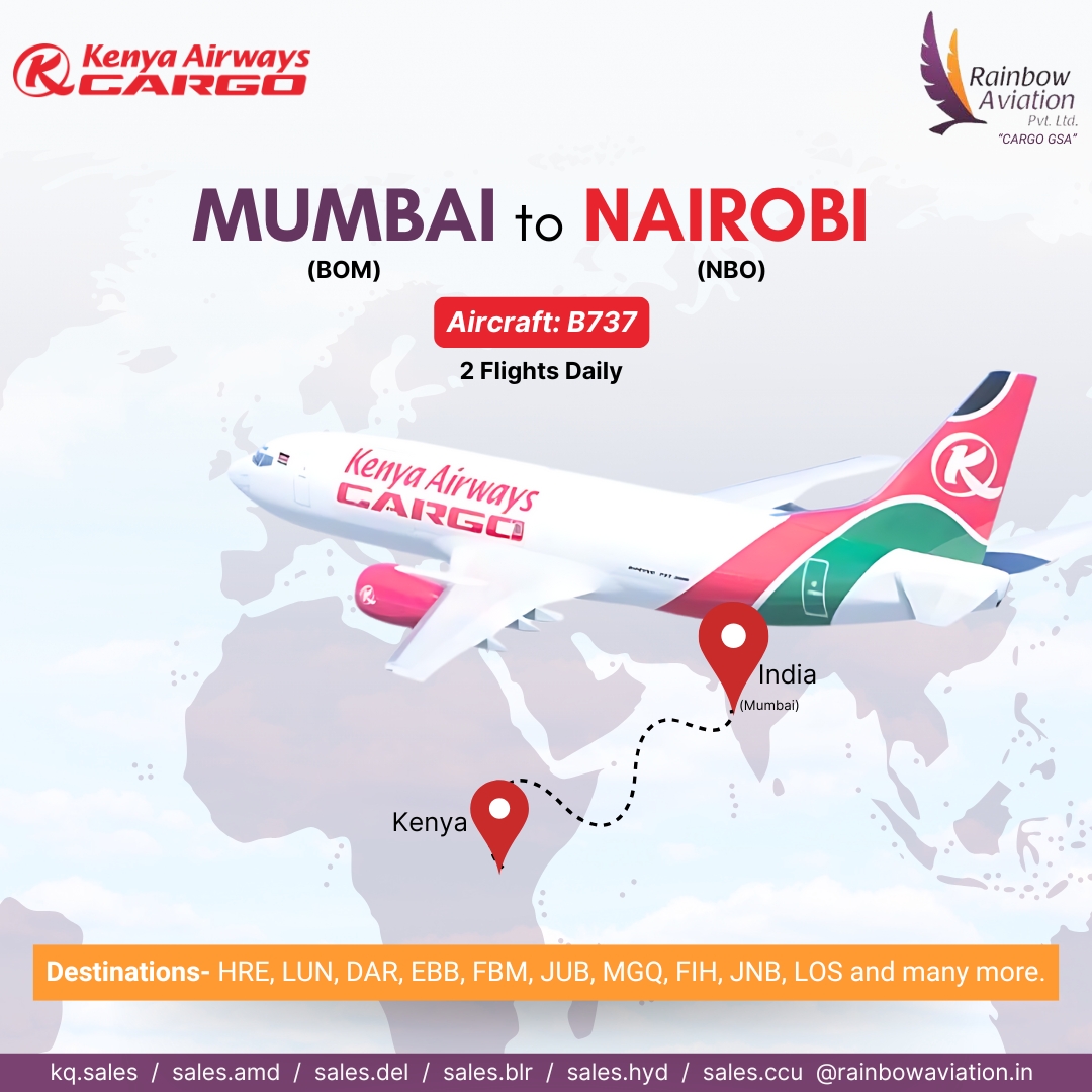 Seamless Cargo Services from Mumbai to Nairobi

Book your cargo now 📦

#cargogsa #gsa #gssa #aircargo #aviation #airshipments #aircargogssa #airlines #cargoairlines #kenyaairways #nairobi #mumbaitonairobi