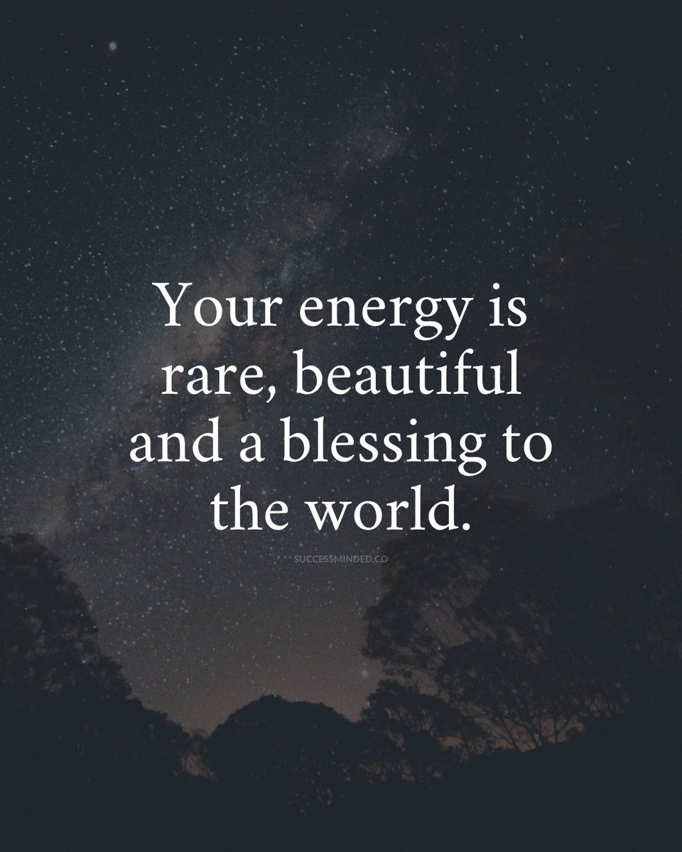 _SuccessMinded_'s tweet image. Your energy is rare..