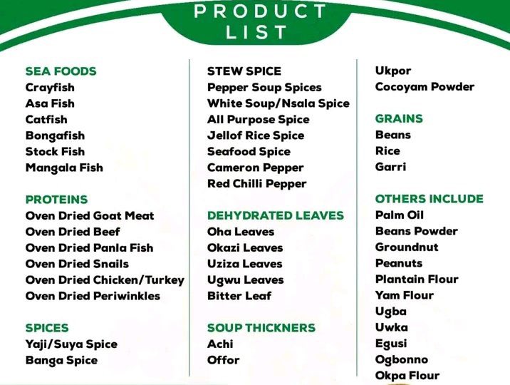 I’m Goodness, 
A legit foodstuffs vendor in the East.

Looking for the right place to shop all your Foodstuffs needs? Contact us today,we deliver like Hebrew women 

Rice available in all kg’s,
We can help disburse to your family, friends &amp; followers in the East.
5kg 10k
10kg 20k