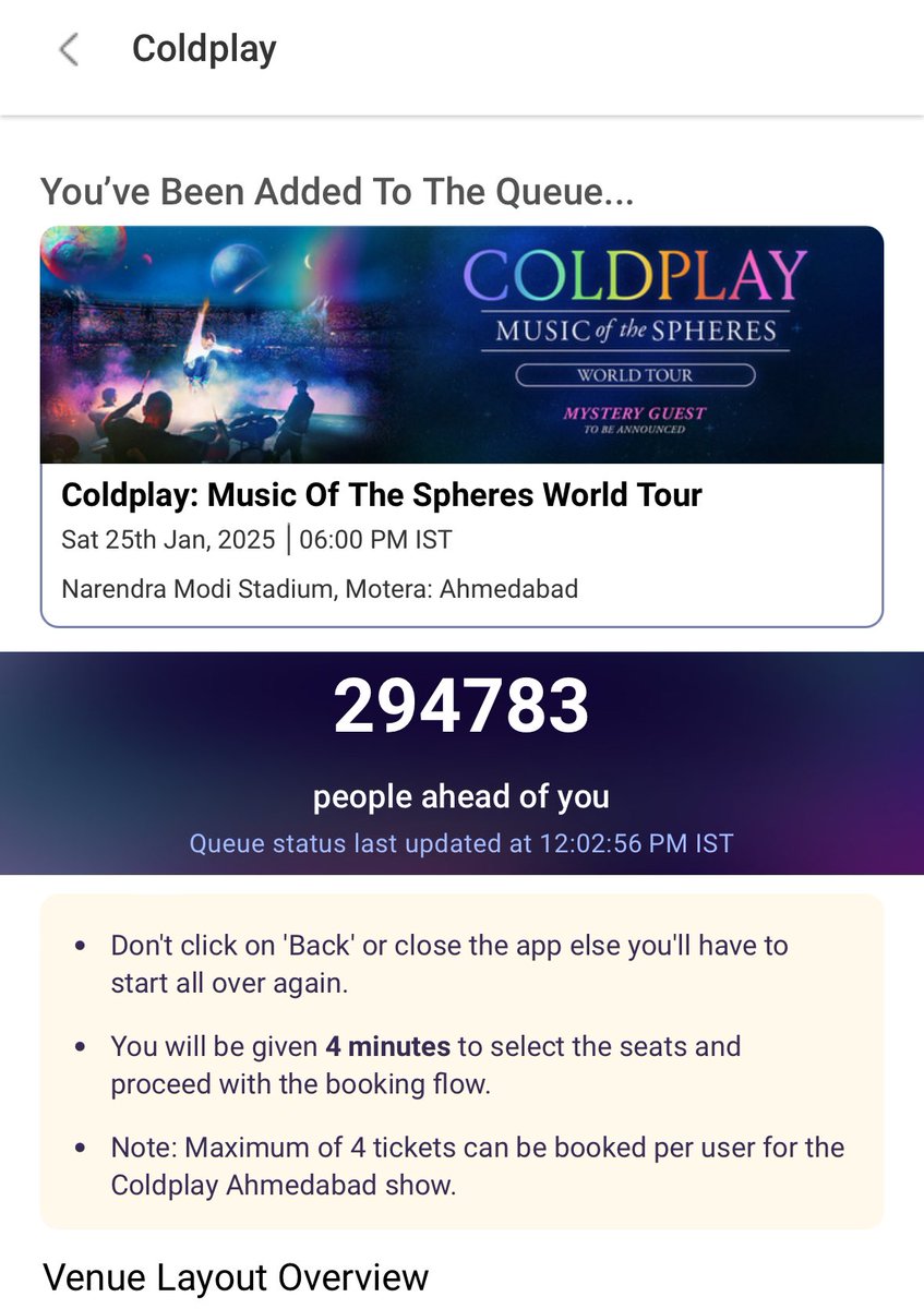 rsb_run's tweet photo. @coldplay yeh dukh kaahe khatam his nahin hota !! #BookMyShow should be sued !! This is sheer malpractice! 
Tickets are already available for sale on Resell sites !! #coldplayindia https://t.co/PbPXZhxACA