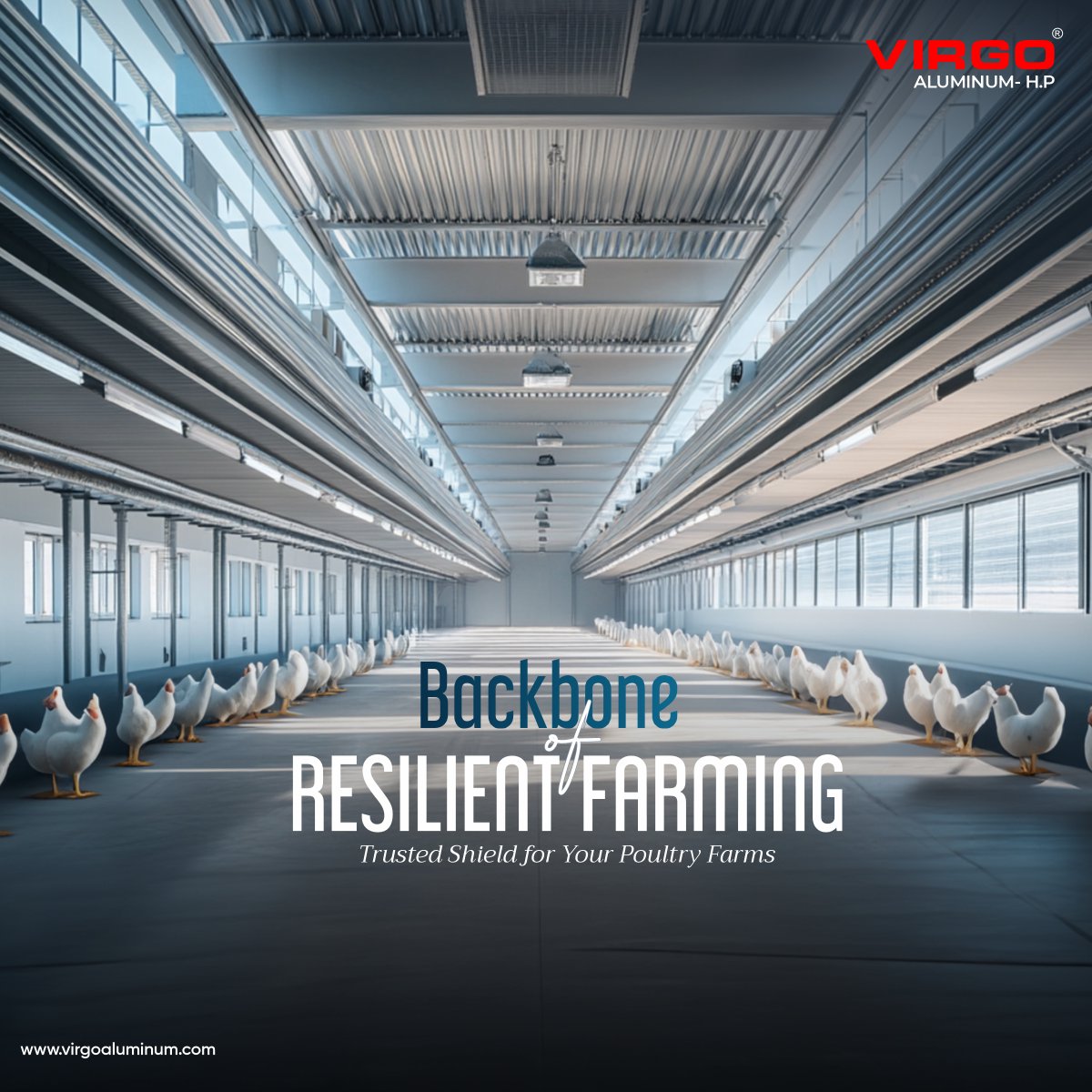 Harvesting Efficiency with Aluminum: Light on the Land, Tough on the Task
.
.
.
#ResilientFarming #TrustedProtection #AluminiumStrength #PoultryFarming #virgoaluminium