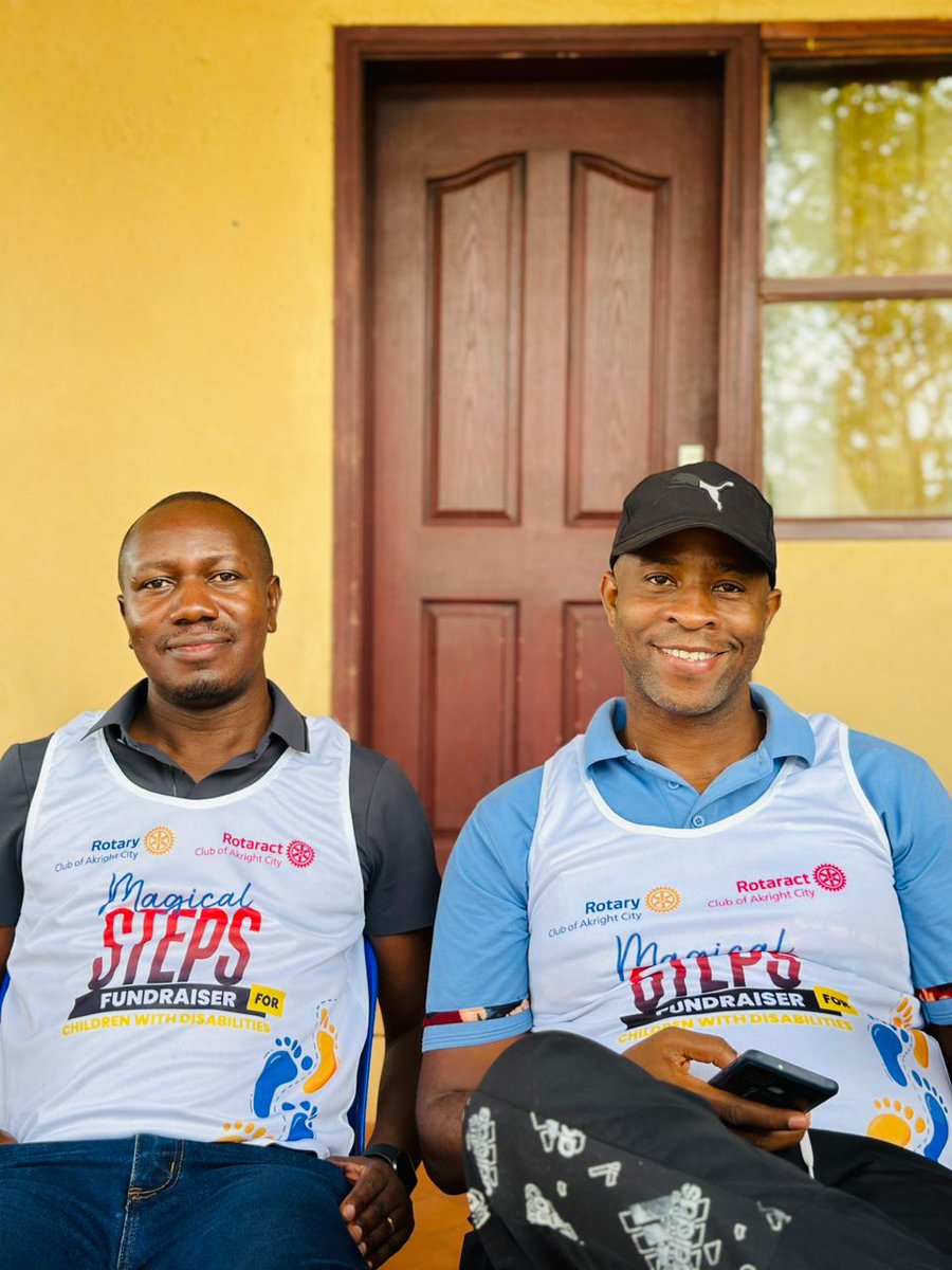 RC_AkrightCity's tweet photo. "IT'S HAPPENING NOW! In Akright, we're flagging off our #WalkingRotarians led by Shyaka & honored by PDG Ken Mugisha! Join the #MagicalSteps trek to support disabled children at Ishekye Primary School! #RotaryInAction #ServiceAboveSelf #Inclusion" https://t.co/KczJbttkDY