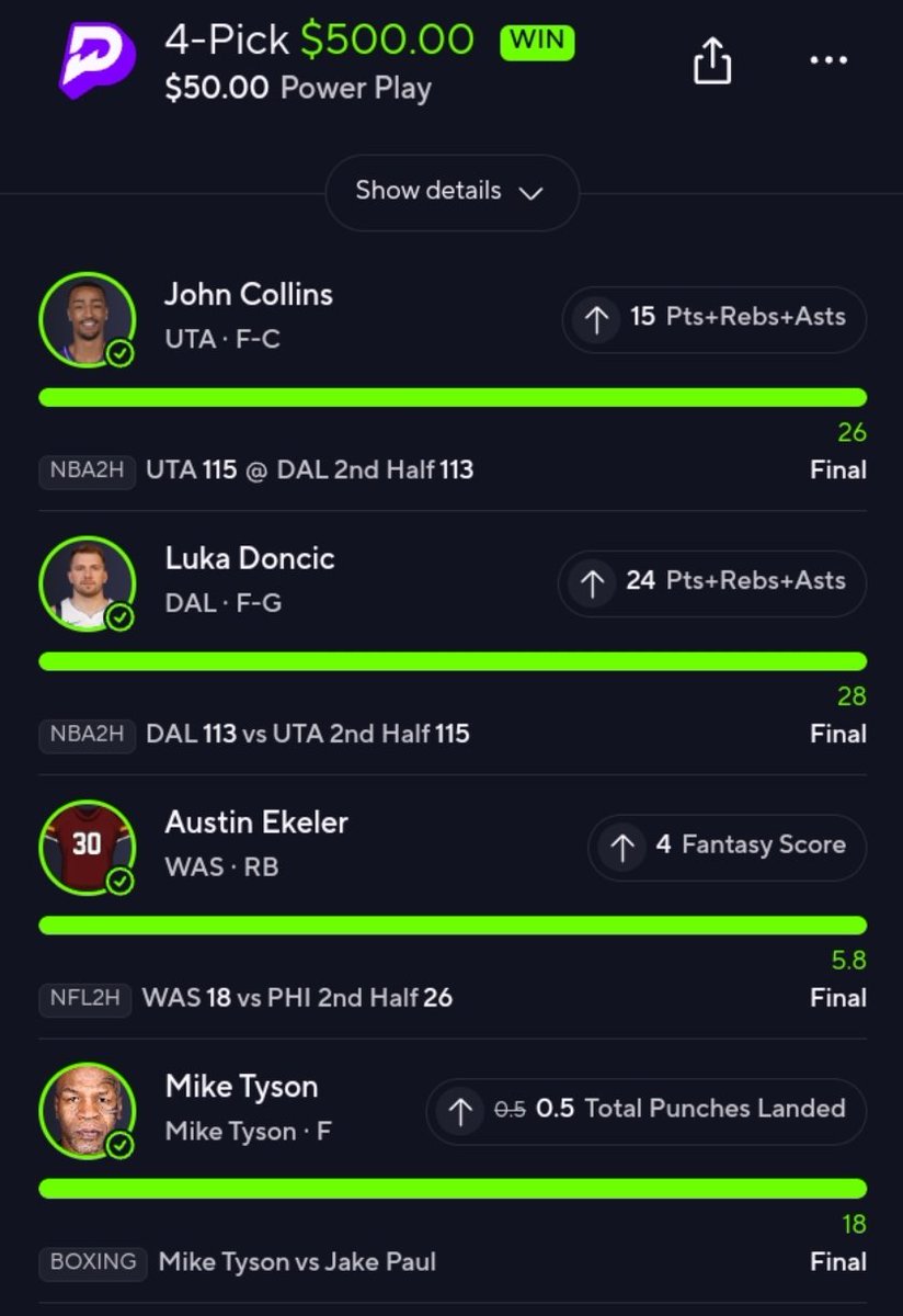 BAMDFS's tweet image. Mike Lost. Netflix lost, but our members won!! ✅

#Netflix #tyson #jakepaul  #prizepicks #prizepicksnba