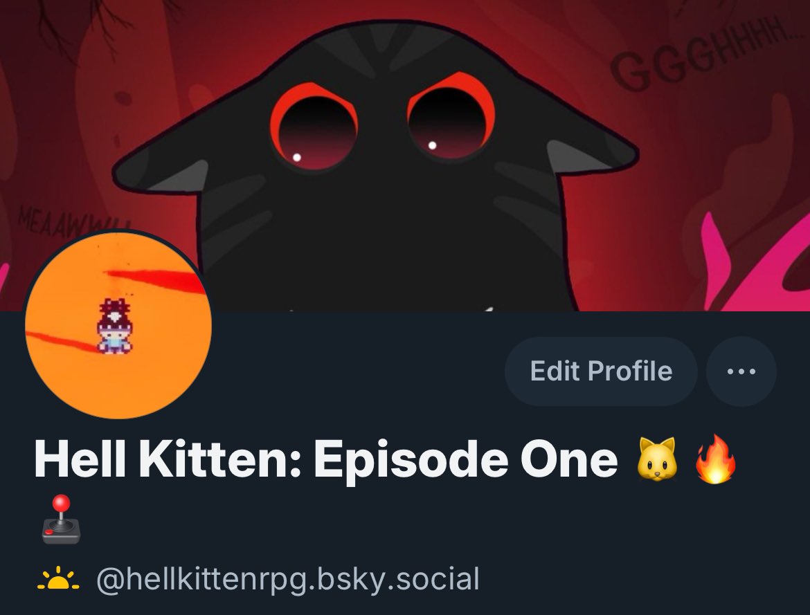 Hello fellow devs and players! 🐱 

You can find us on Bluesky as well if you are interested! We will remain just as active here, but trying to expand our horizons! 🔥 if you are there and won’t follow, Kitten will be sad basically😿 

bsky.app/profile/hellki…

#indiedev #gamedev
