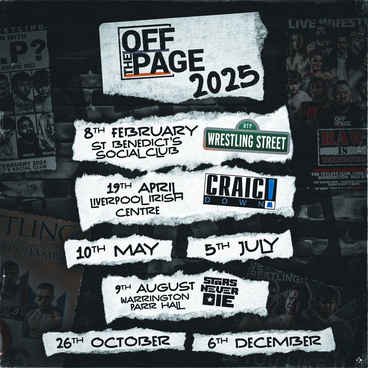 Here's our updated 2025 schedule with Wrestling Street and CraicDown! in the fray!

Tickets for Wrestling Street on February 8th are on sale now: trust us, you do NOT want to miss this!

Buy now: realrasslin.net/event-details/…