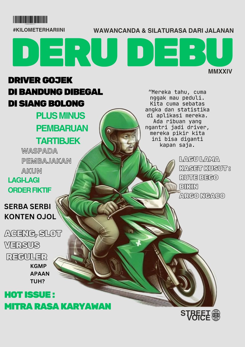 zmbwdrvr's tweet photo. Sabtu menjelang sore, mulai turun hujan.
Mampir di beberapa spot tongkrongan kawan-kawan ojol, kurang lebih ini suara-suara yang sepintas lalu kudengar. 

#KilometerHariIni 
#AhKieuWeh https://t.co/OeruuIgQdm