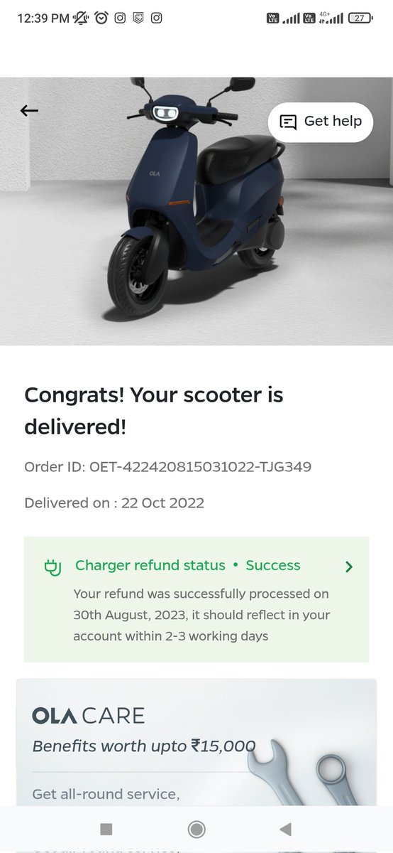 amarhusain's tweet photo. Again Disappointed with @OlaElectric! After 3-month repair delay, scooter arrived with issues. 

Now ₹235 charged for repair &amp; still pending issues: 
VCU update &amp;  App not functional. 
Resolve &amp; reimbursement ! 
 #OlaElectric #PoorService #CustomerSupport @bhash @jagograhakjago https://t.co/DgctkkSRyG