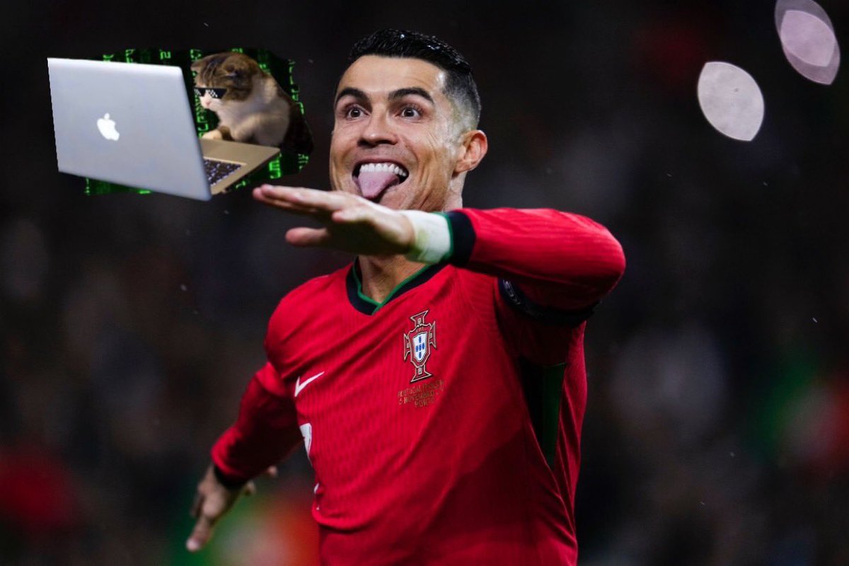 elonthecodedcat's tweet photo. My face when $coded will reach 10m MC. It’s always been $coded my friends. Even @Cristiano knows it😂. $coded https://t.co/Pa5Q9NkkE6