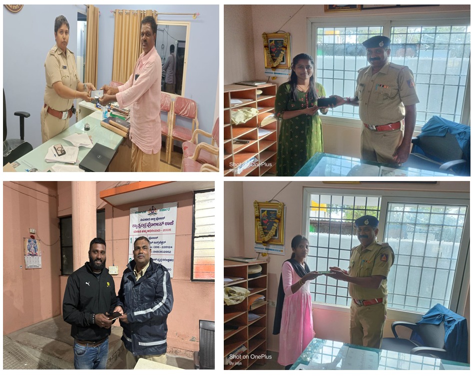 SPTumkur's tweet photo. ನಮ್ಮ ತುಮಕೂರು ಜಿಲ್ಲೆಯ #JayanagaraPS ನ 06 #TuruvekerePS ನ 04 #BadavanaHalliPS ನ 03 #PNHalliPS ನ 01 & #KyathsandraPS ನ 01 ಠಾಣಾ ವ್ಯಾಪ್ತಿಯಲ್ಲಿ ಕಳೆದು ಹೋಗಿದ್ದ ಒಟ್ಟು 15 ಮೊಬೈಲ್ ಫೋನನ್ನು #CEIR ಪೋರ್ಟಲ್ ಮೂಲಕ ಹಾಗು ಈ ವರೆಗೆ ಒಟ್ಟು 1929 ಮೊಬೈಲ್ ಪತ್ತೆ ಮಾಡಿ ವಾರಸುದಾರರಿಗೆ ಹಿಂದಿರುಗಿಸಲಾಯಿತು.
#TumakuruDistrictPolice
#LostMobileTraced
#CEIRPortal
@venkatashok