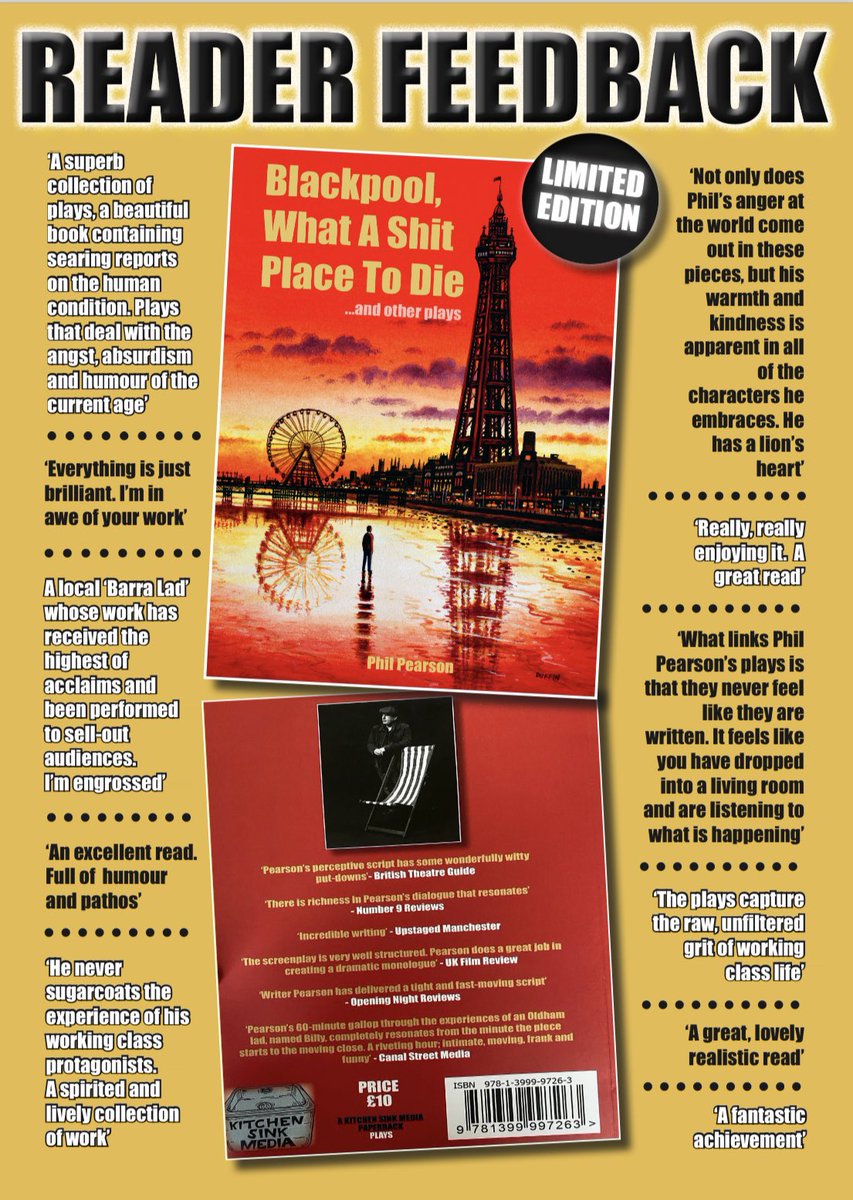 Blackpool, What A Shit Place To Die (@blackpoolwasptd) on Twitter photo Overwhelmed by the great feedback to the new book. Really appreciated. The limited edition is available from…
eBay: ebay.co.uk/itm/1766398069…
@Heath’s Dalton Road, Barrow.
<a href="/ChorltonBkshop/">Chorlton Bookshop</a>, Chorlton. Overwhelmed by the great feedback to the new book. Really appreciated. The limited edition is available from…
eBay: ebay.co.uk/itm/1766398069…
@Heath’s Dalton Road, Barrow.
<a href="/ChorltonBkshop/">Chorlton Bookshop</a>, Chorlton.