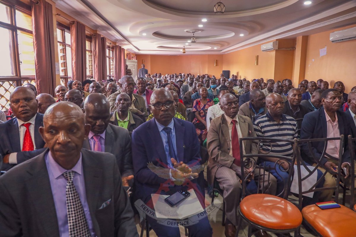 kdfinfo's tweet photo. Maj Gen (Rtd) Lucas Tumbo, Chairperson of the Military Veterans Advisory Committee, together with Brig Moses Leriari, DG of the Directorate of Military Veterans, met with military veterans from Central and Eastern Regions who served honorably.
See more:https://t.co/MA3GIaMFXq https://t.co/2b9r5zvkVJ
