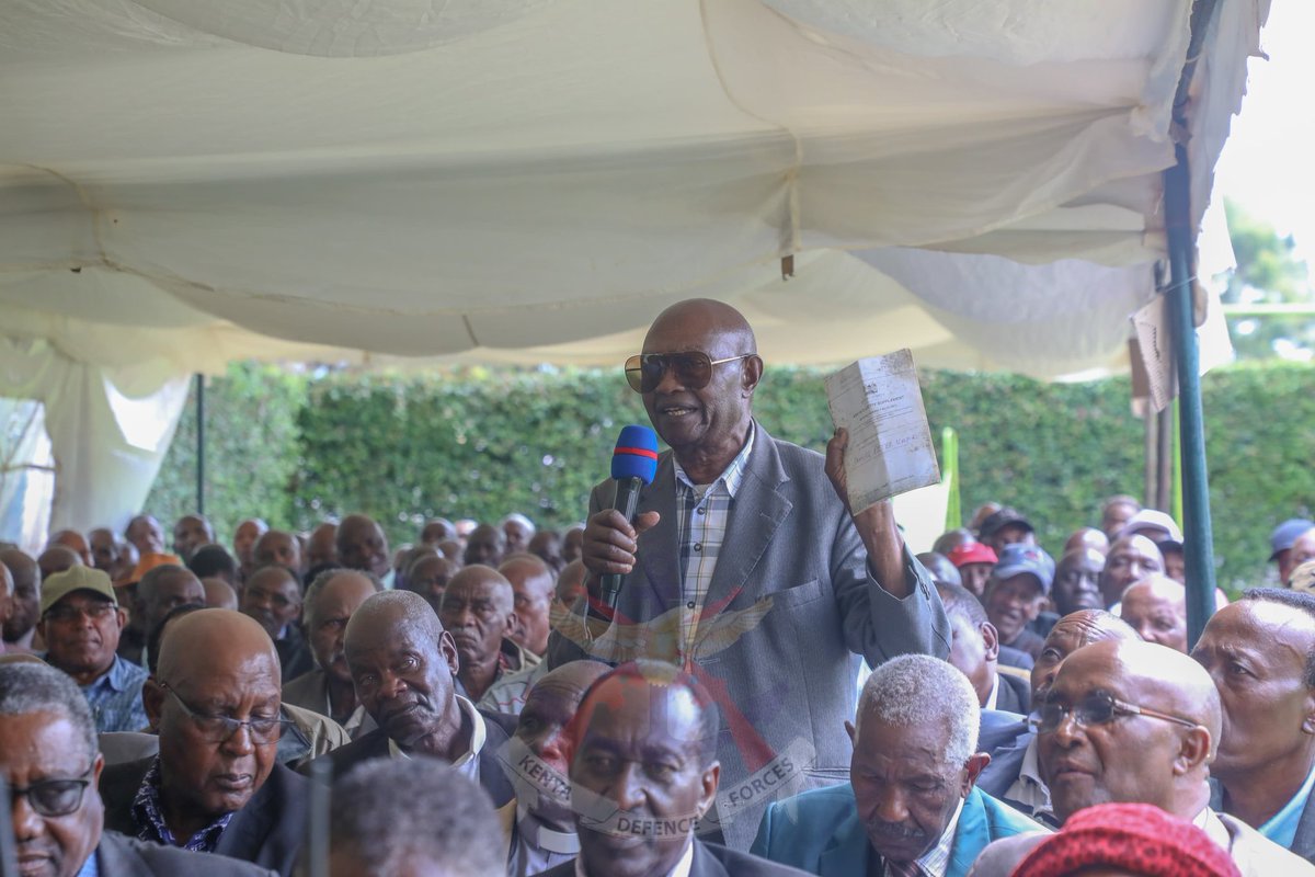 kdfinfo's tweet photo. Maj Gen (Rtd) Lucas Tumbo, Chairperson of the Military Veterans Advisory Committee, together with Brig Moses Leriari, DG of the Directorate of Military Veterans, met with military veterans from Central and Eastern Regions who served honorably.
See more:https://t.co/MA3GIaMFXq https://t.co/2b9r5zvkVJ