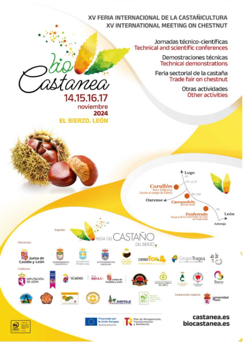 Ayer asistí a la inauguración de la Feria <a href="/BioCastanea/">Biocastanea 2024</a> en Carracedelo.

Un evento que celebra la riqueza natural del Bierzo, dedicado a la castaña. 🌰 

Un escaparate de la exquisita oferta de esta tierra.

#Bierzo
#León 
#Paraíso