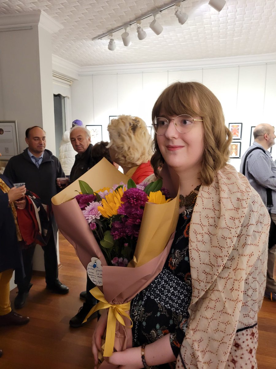 Some photos from the Exhibition's opening yesterday, taken by my lovely girlfriend!