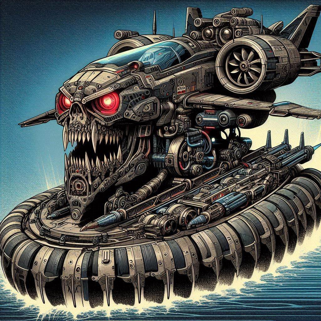 rakanarshi2's tweet photo. Could not ignore this gorgeous thing. #bingimagecreator #conceptvehicle #AIart #grimdark https://t.co/338gHXHPny