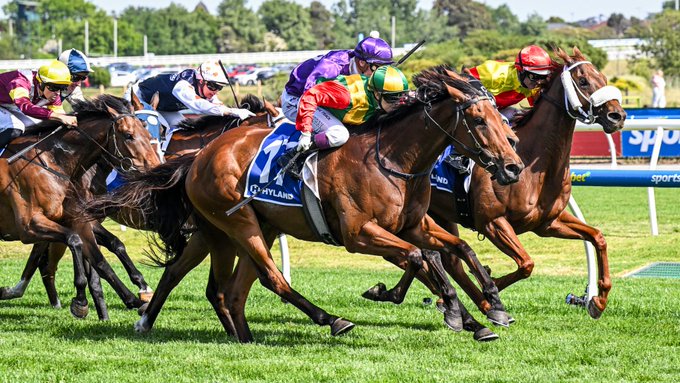 Terrific ride by Celine Gaudray on Torranzino with 52kgs to win the Vic Country Cups Final for the Preusker team. Just one win away from outriding her apprentice claim now. <a href="/Racing/">Racing.com</a> <a href="/PGCareyRacing/">PG Carey Racing</a> <a href="/MelbRacingClub/">Melbourne Racing Club</a>