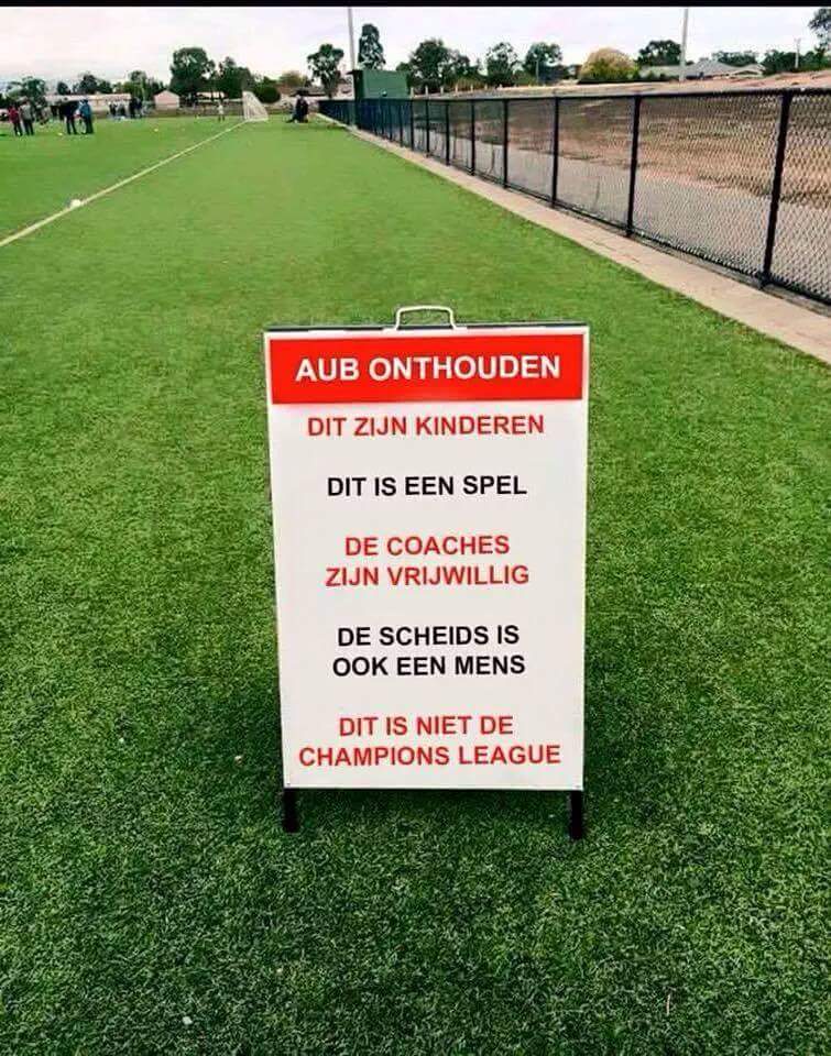 Dit zou op elk sportpark in Nederland moeten staan. 
#jeugdvoetbal