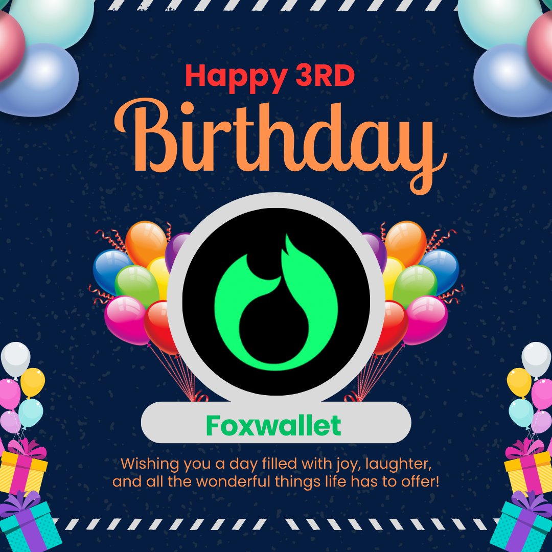 MamataS24190288's tweet photo. 𝐖𝐢𝐬𝐡𝐢𝐧𝐠 𝐲𝐨𝐮 𝐚 𝐡𝐚𝐩𝐩𝐲 𝐀𝐧𝐧𝐢𝐯𝐞𝐫𝐬𝐚𝐫𝐲 𝐟𝐢𝐥𝐥𝐞𝐝 𝐰𝐢𝐭𝐡 𝐥𝐨𝐯𝐞, 𝐣𝐨𝐲, 𝐚𝐧𝐝 𝐥𝐚𝐮𝐠𝐡𝐭𝐞𝐫. 𝐌𝐚𝐲 𝐭𝐡𝐢𝐬 𝐲𝐞𝐚𝐫 𝐛𝐫𝐢𝐧𝐠 𝐲𝐨𝐮 𝐞𝐧𝐝𝐥𝐞𝐬𝐬 𝐡𝐚𝐩𝐩𝐢𝐧𝐞𝐬𝐬 𝐚𝐧𝐝 𝐬𝐮𝐜𝐜𝐞𝐬𝐬.
 #FoxWallet3rdYear https://t.co/0zQfiXxL8m